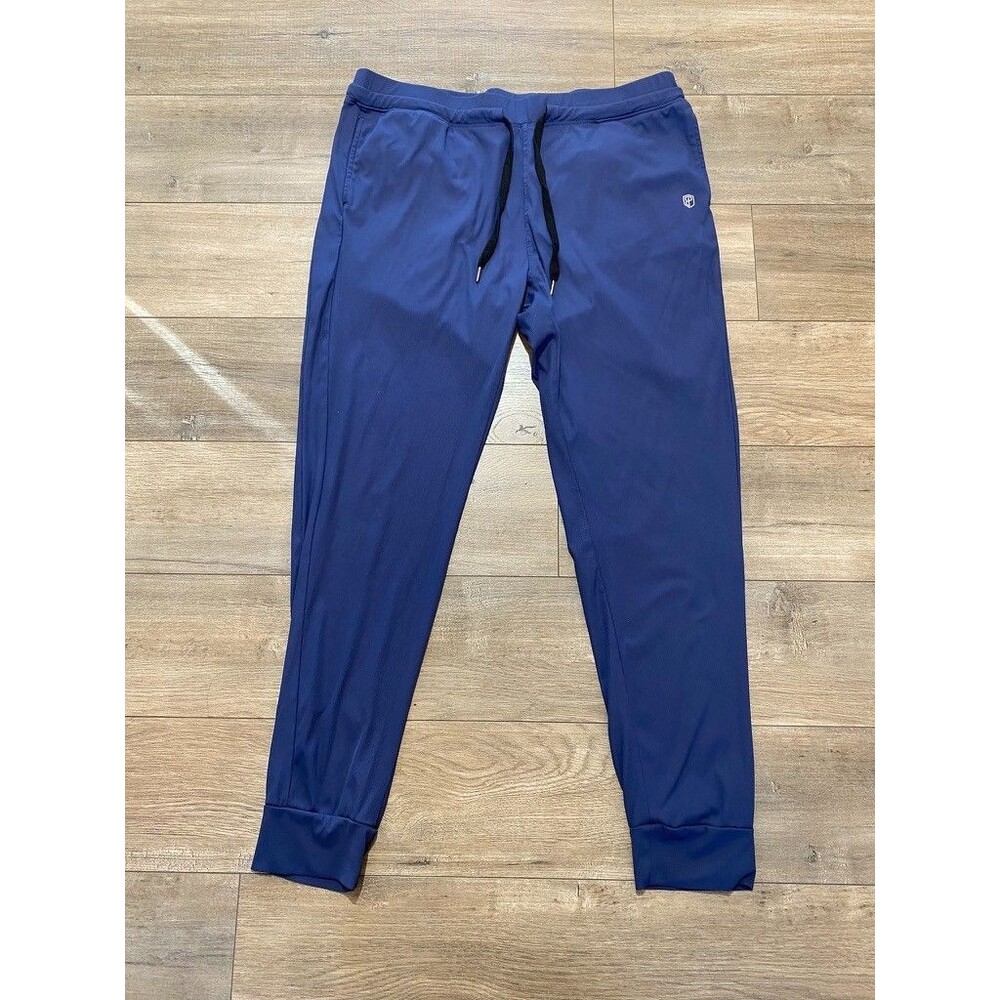 Born Primitive Jogger Pants Mens XL Cobalt Elastic Waist Pockets Athletic